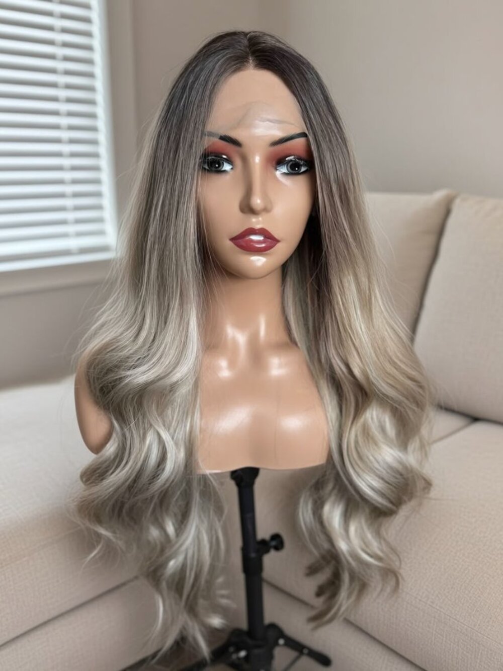 Brand New Moonlit Pearl – 28" Lace Front Wig